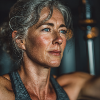 Активні пожилі люди займаються фітнесом